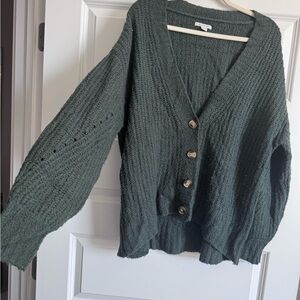 American Eagle Outfitters Dark Green Cardigan